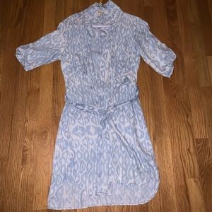 Cloth & Stone Blue Button Down Dress